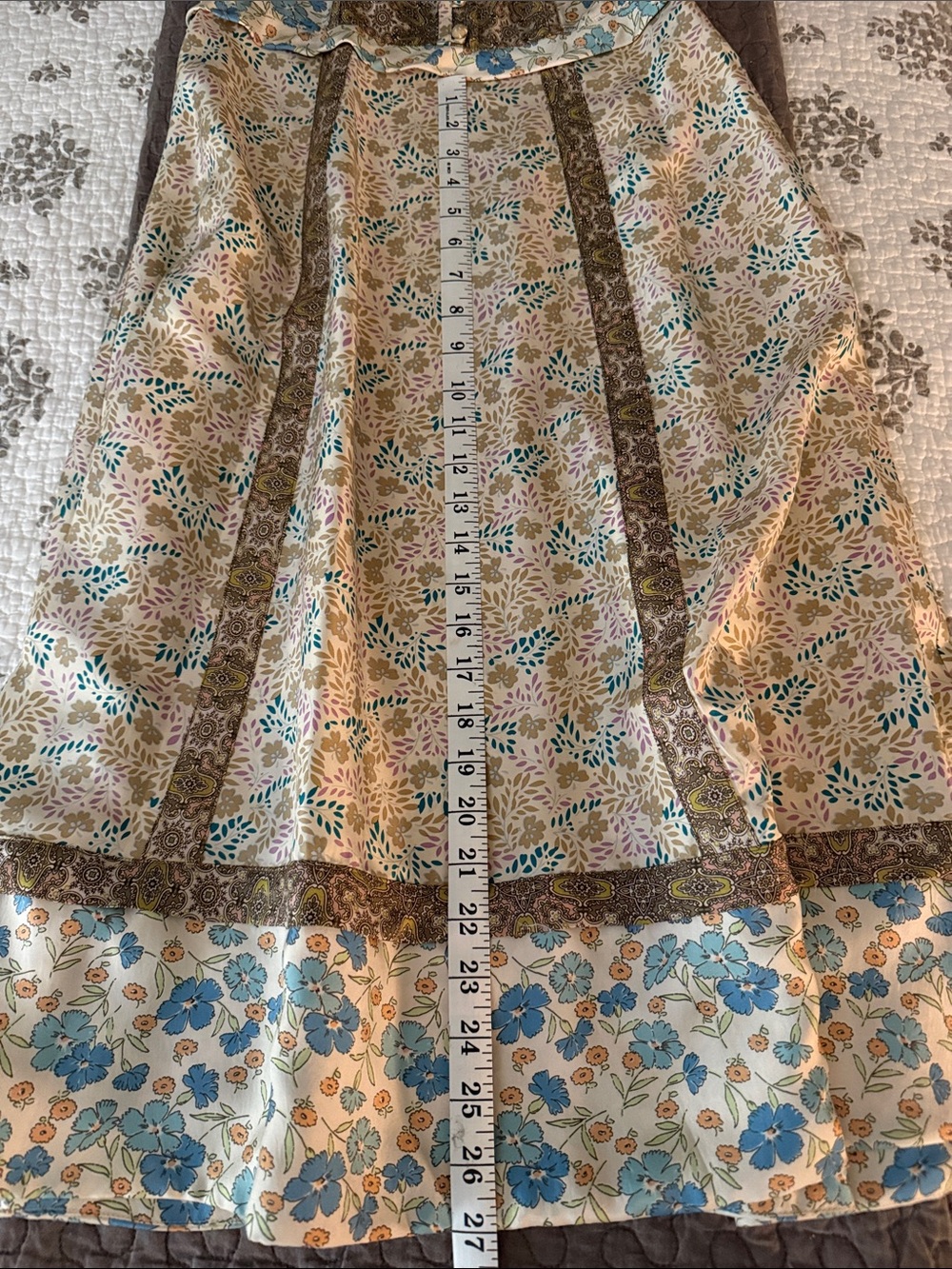 Marc By Marc Jacobs Sleeveless Midi Dress in Brown, Cream and Blue NWOT - Picture 12 of 12